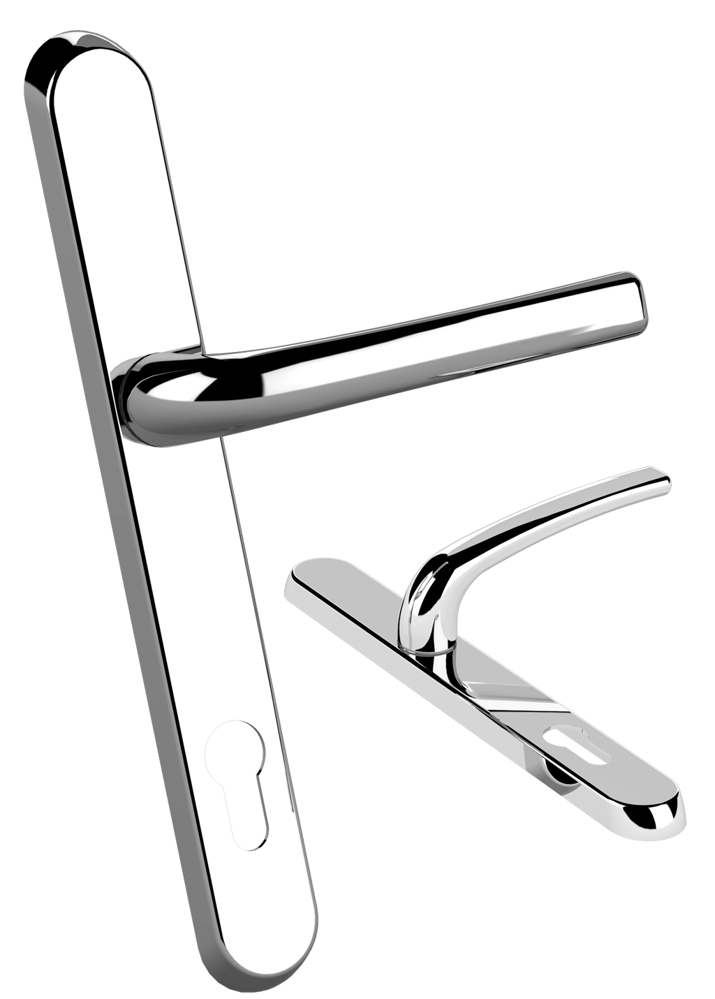 Affinity Plus Door Handle - 211mm Screw Centres - Lever Lever Format