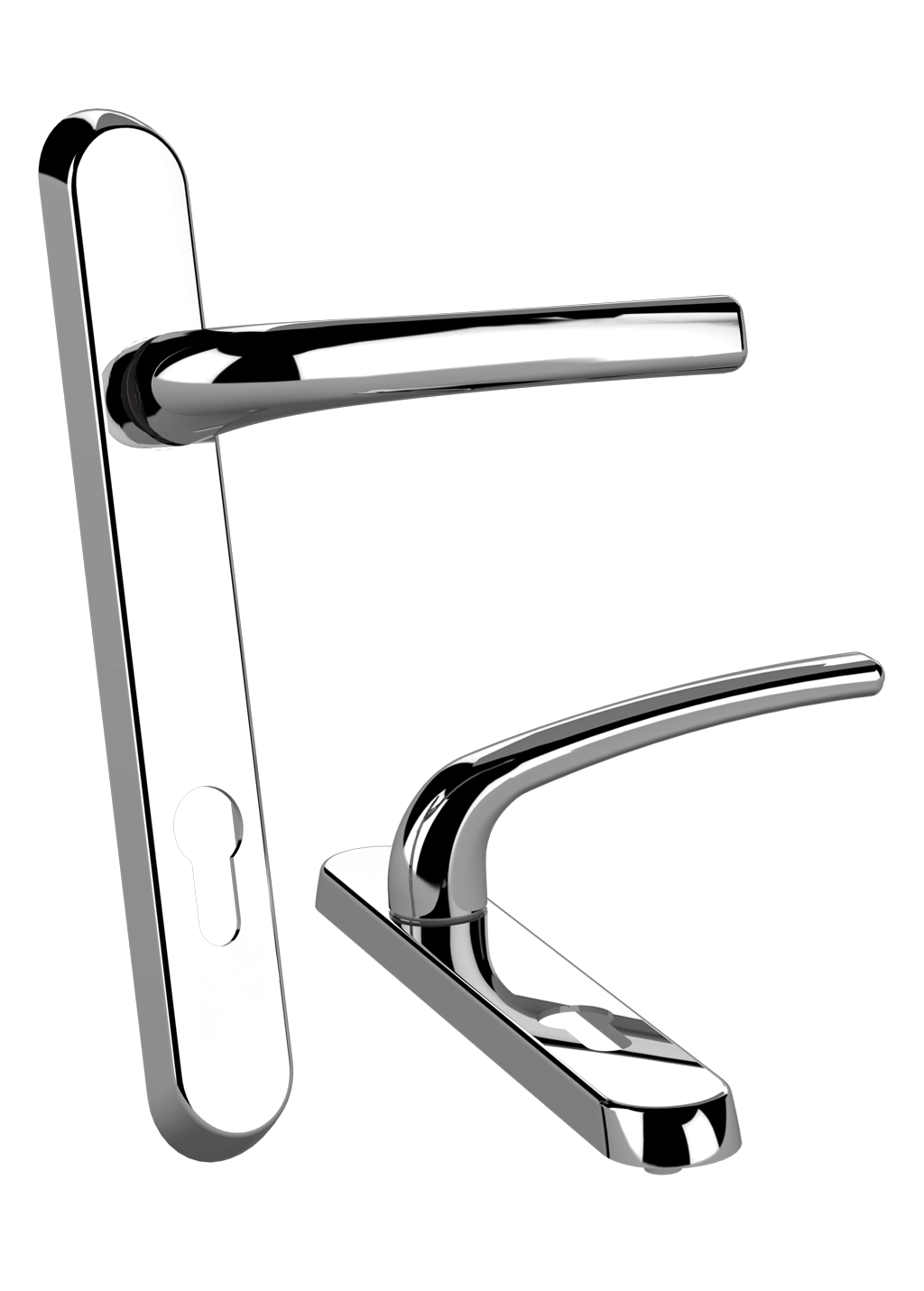 Affinity Plus Door Handle - 122mm Screw Centres - Lever Lever Format