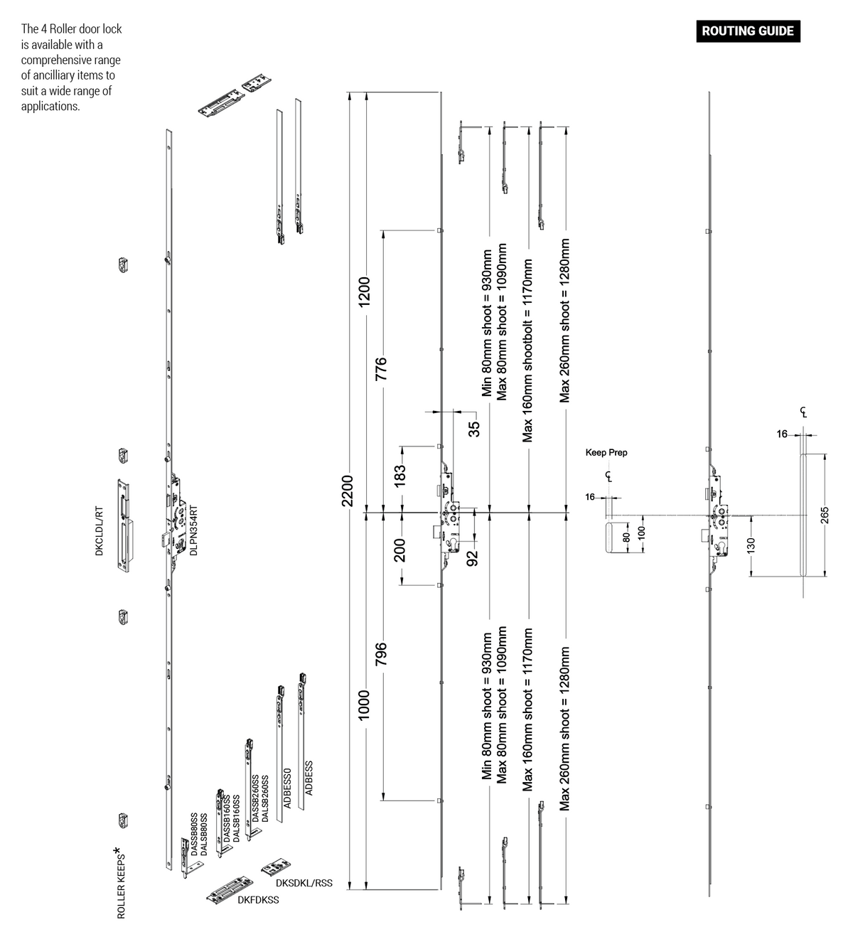 Pioneer - 4 Roller Door Bolt