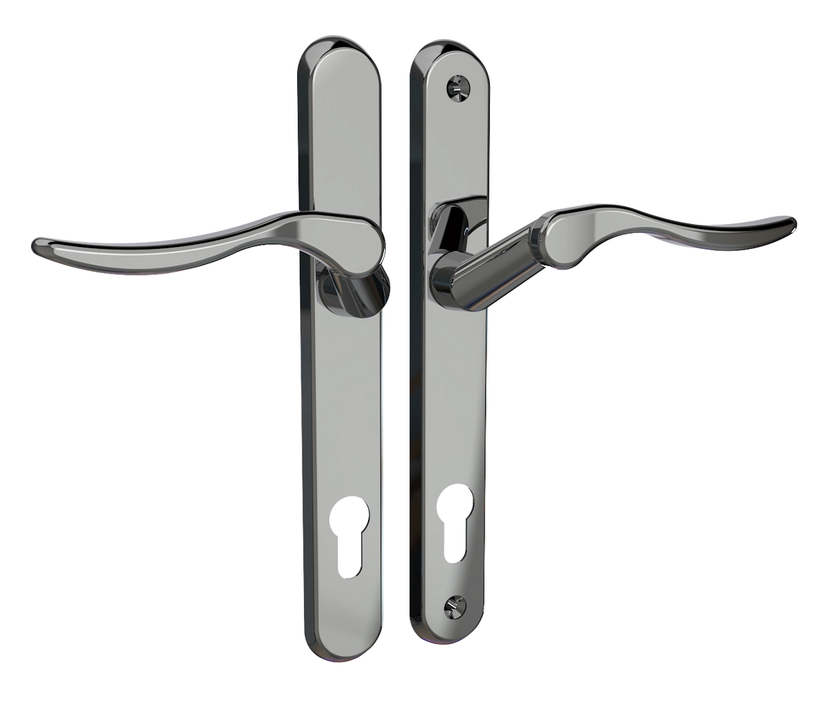 Pioneer Plus Door Handle - 211mm Screw Centres - Swan Lever Format