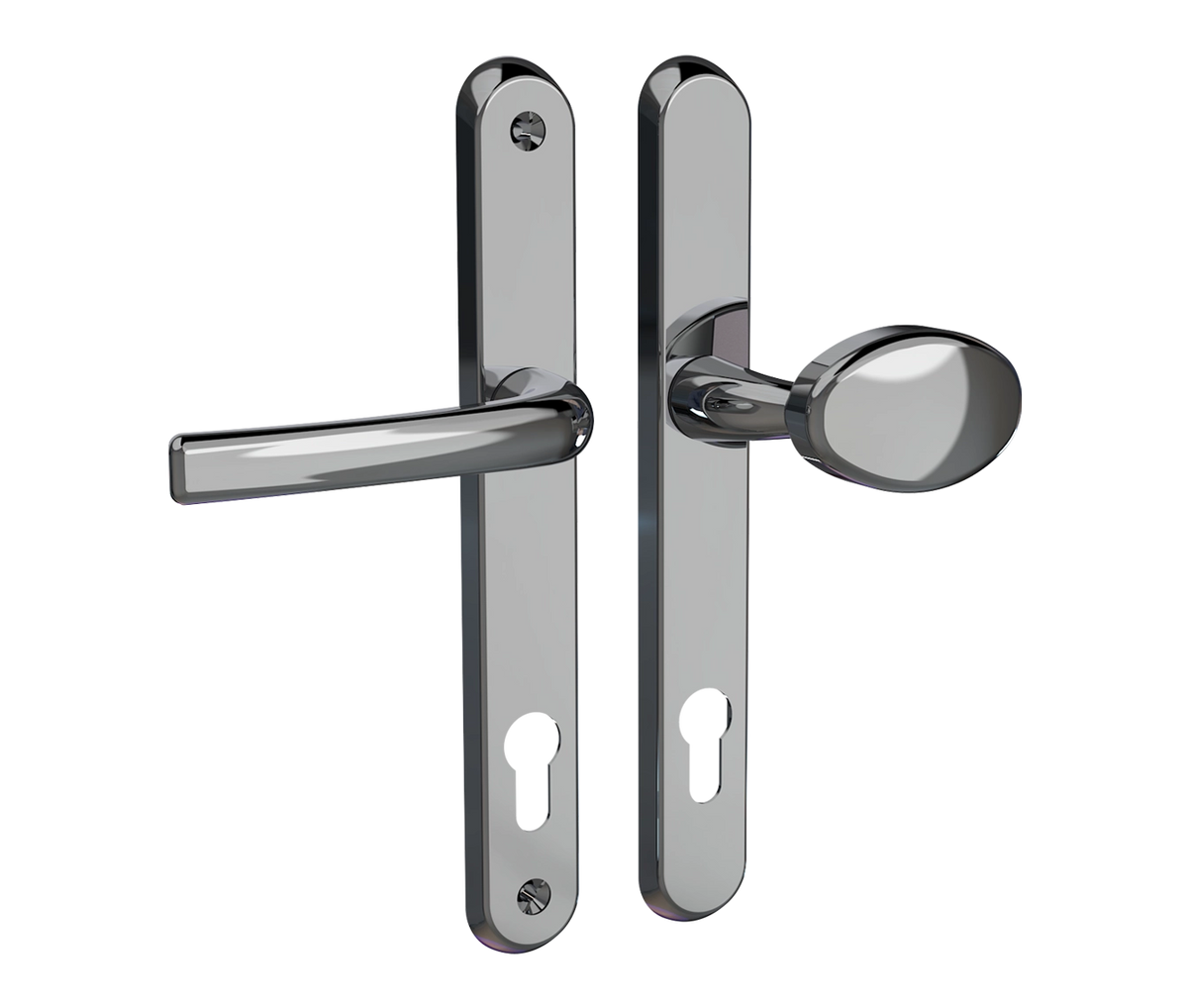 Affinity Plus Door Handle - 211mm Screw Centres - Inline Lever Pad Format