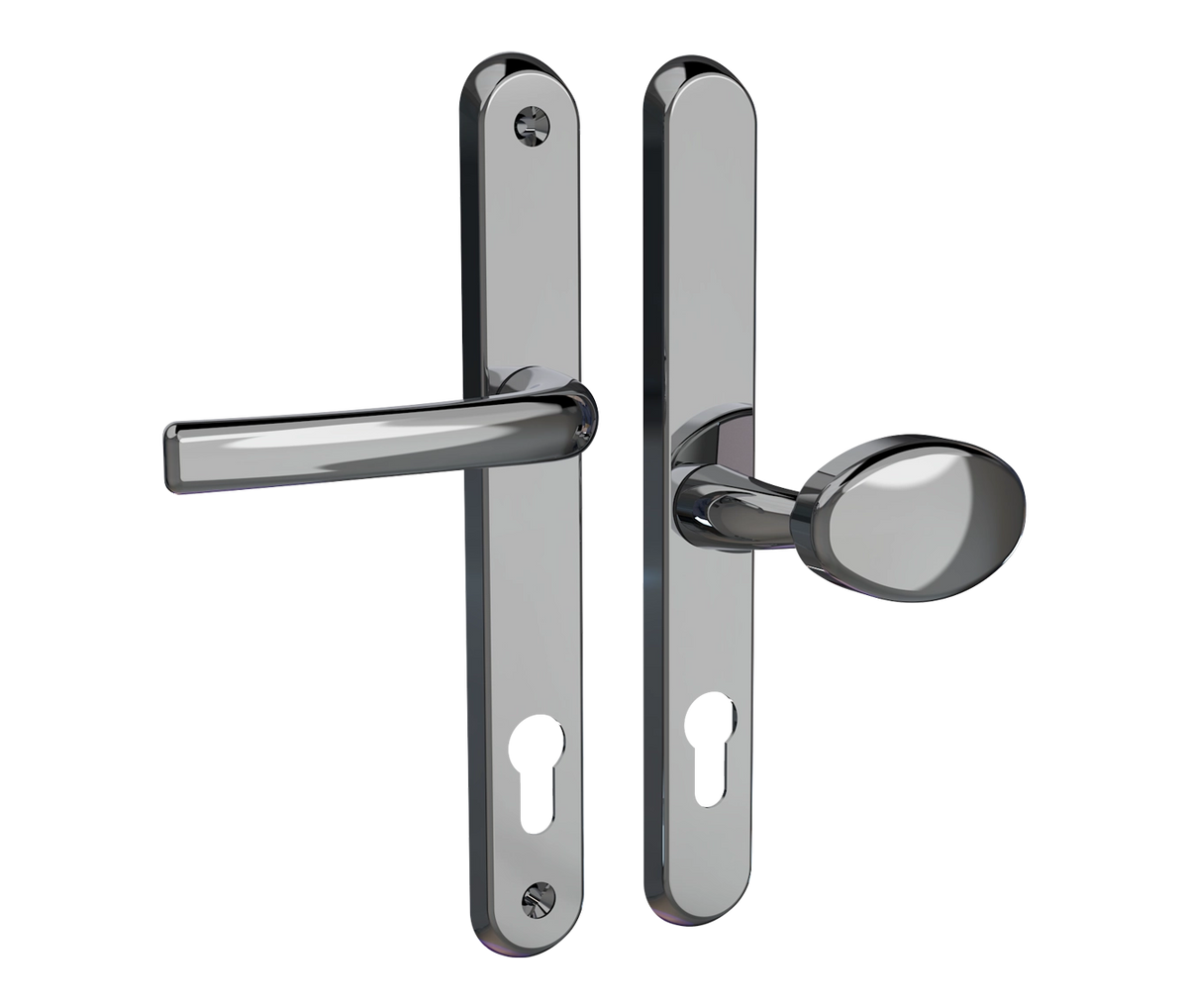 Affinity Plus Door Handle - 211mm Screw Centres - Offset Lever Pad Format