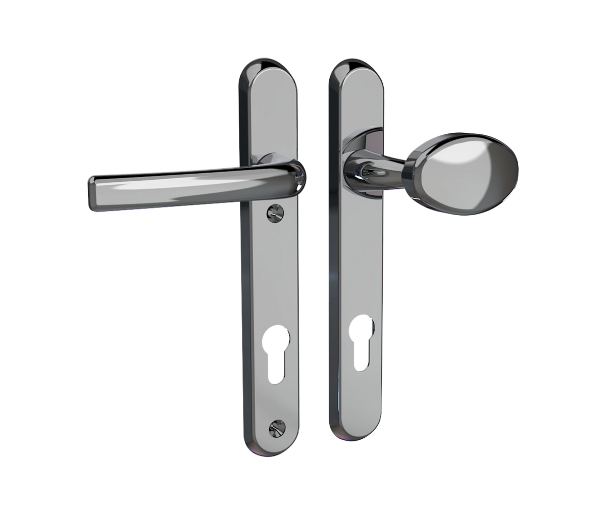 Affinity Plus Door Handle - 122mm Screw Centres - Lever Pad Format
