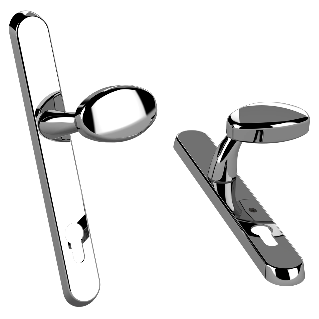 Affinity Plus Door Handle - 211mm Screw Centres - Inline Lever Pad Format
