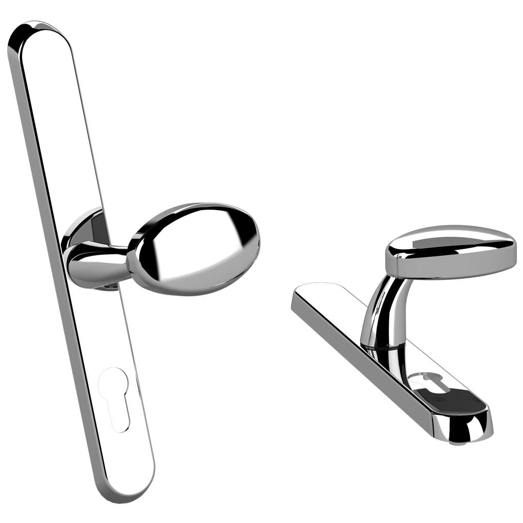 Affinity Plus Door Handle - 211mm Screw Centres - Offset Lever Pad Format